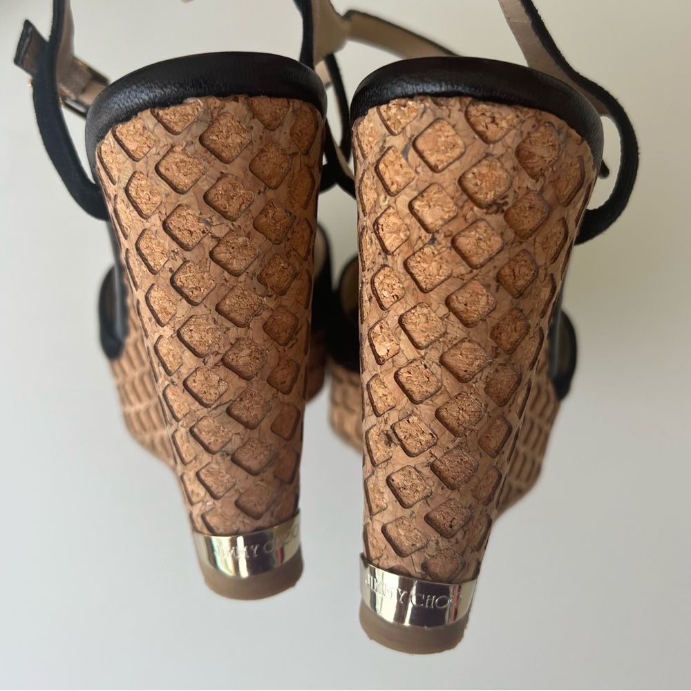 Black Wedge Sandals Jimmy Choo - Picture 7 of 10